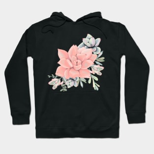 Succulent Flower Arrangement Hoodie